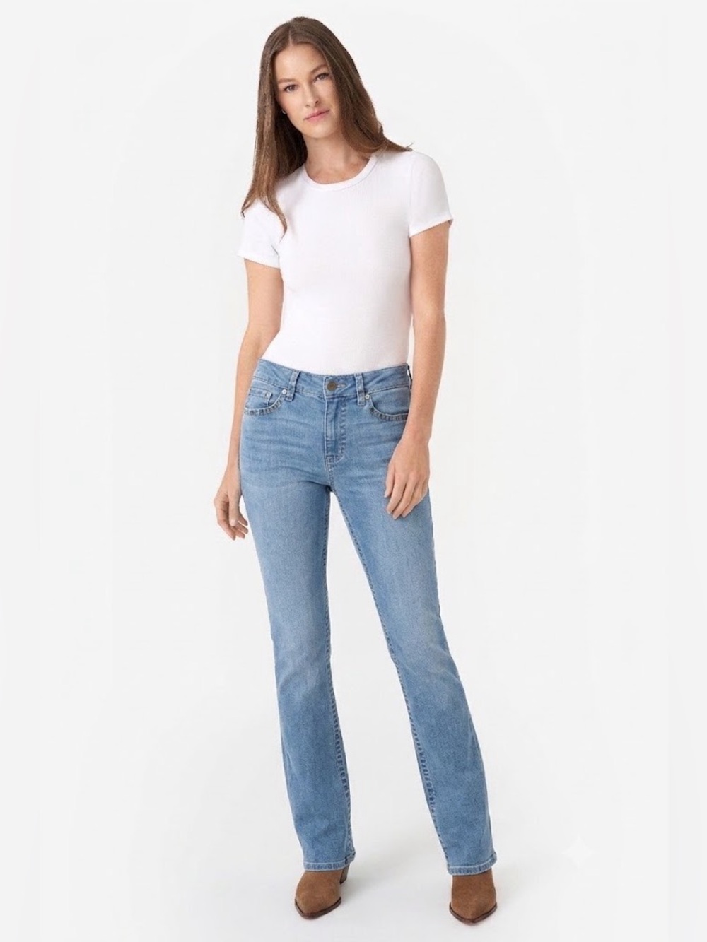 Seven7 Tummyless High-Rise Bootcut Jeans- Harlem